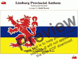 page one of Limburg Provincial Anthem for String Orchestra (MFAO World National Anthem Series)