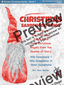 page one of Christmas Saxophone Trios - Book 2 