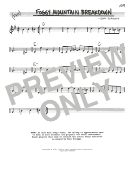 page one of Foggy Mountain Breakdown (Real Book – Melody, Lyrics & Chords)