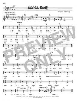 page one of Angel Band (Real Book – Melody, Lyrics & Chords)