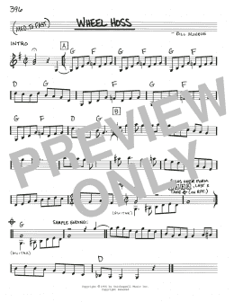 page one of Wheel Hoss (Real Book – Melody, Lyrics & Chords)