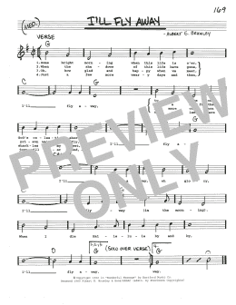 page one of I'll Fly Away (Real Book – Melody, Lyrics & Chords)