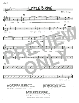 page one of Little Birdie (Real Book – Melody, Lyrics & Chords)