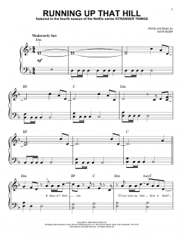 page one of Running Up That Hill (Easy Piano)