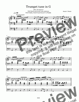 page one of Trumpet_tune_in_G