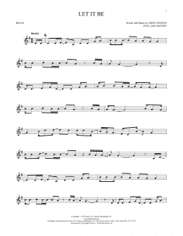 page one of Let It Be (Bells Solo)