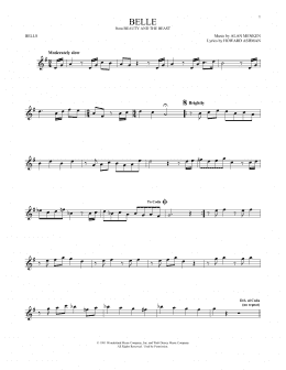 page one of Belle (from Beauty And The Beast) (Bells Solo)