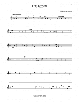 page one of Reflection (from Mulan) (Bells Solo)