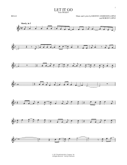 page one of Let It Go (from Frozen) (Bells Solo)