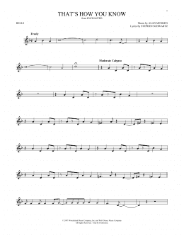 page one of That's How You Know (from Enchanted) (Bells Solo)