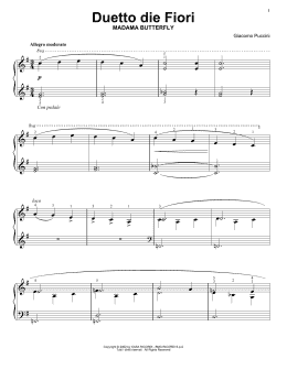 page one of Flower Duet (Easy Piano Solo)