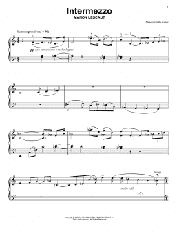 page one of Intermezzo (Easy Piano Solo)