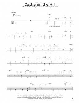 page one of Castle On The Hill (Easy Bass Tab)