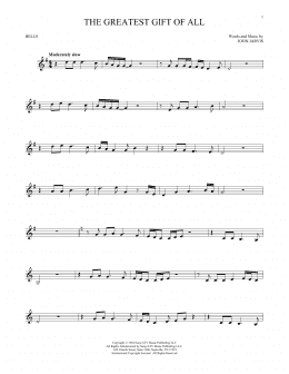 page one of The Greatest Gift Of All (Bells Solo)