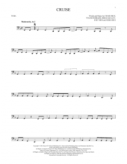 page one of Cruise (Tuba Solo)