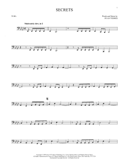 page one of Secrets (Tuba Solo)