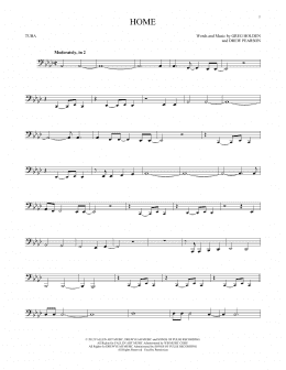 page one of Home (Tuba Solo)