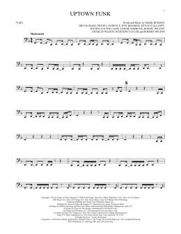 page one of Uptown Funk (feat. Bruno Mars) (Tuba Solo)