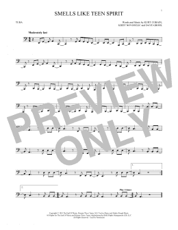 page one of Smells Like Teen Spirit (Tuba Solo)