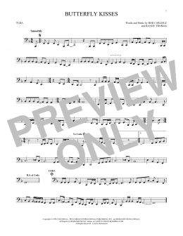 page one of Butterfly Kisses (Tuba Solo)