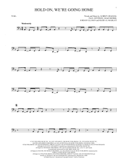 page one of Hold On, We're Going Home (Tuba Solo)