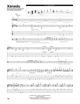 page one of Xanadu (Transcribed Score)