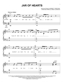 page one of Jar Of Hearts (Accordion)