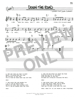 page one of Down The Road (Real Book – Melody, Lyrics & Chords)