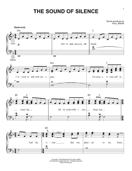 page one of The Sound Of Silence (Accordion)