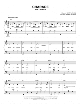 page one of Charade (Accordion)
