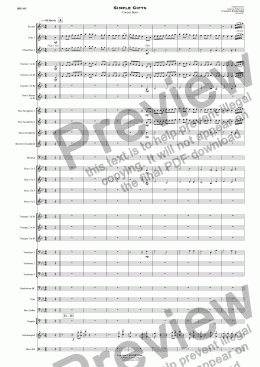 page one of Simple Gifts - Concert Band 