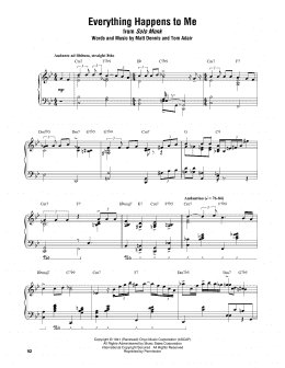 page one of Everything Happens To Me (Piano Transcription)