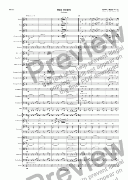 page one of Red Robin - Orchestra