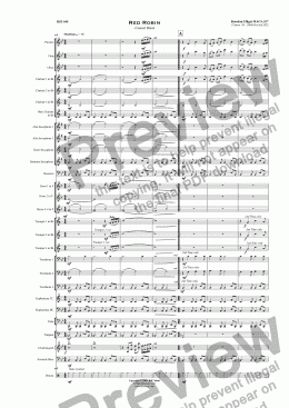 page one of Red Robin - Concert Band