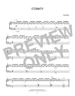 page one of Eternity (Piano Solo)