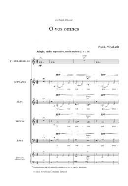 page one of O Vos Omnes (SATB Choir)