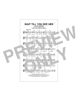 page one of Wait Till You See Her (Lead Sheet / Fake Book)