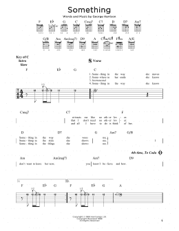 page one of Something (Guitar Rhythm Tab)