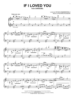 page one of If I Loved You (from Carousel) (Piano Solo)