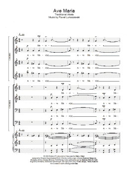 page one of Ave Maria (SSA Choir)