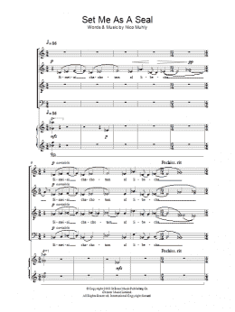 page one of Set Me As A Seal (Choir)