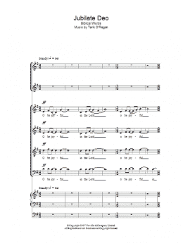 page one of Jubilate Deo (Choir)