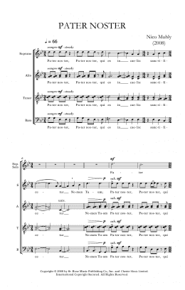 page one of Pater Noster (SATB Choir)