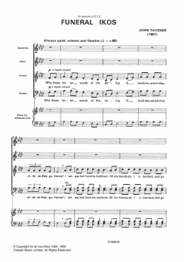 page one of Funeral Ikos (Choir)