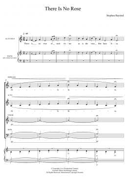 page one of There Is No Rose Of Such Virtue (SATB Choir)