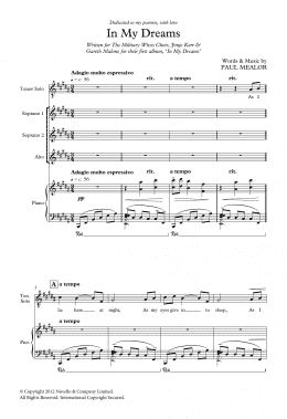 page one of In My Dreams (Choir)