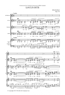 page one of Locus Iste (Choir)