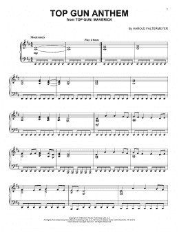 Top Gun Anthem (Organ Cover) Sheet music for Piano, Cornet (Solo)