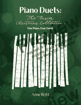 page one of Piano Duets: The Easier Christmas Collection