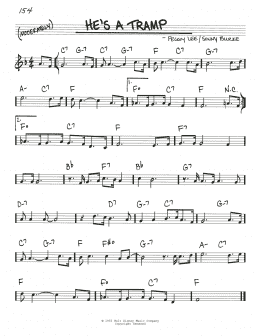 page one of He's A Tramp (from Lady And The Tramp) (Real Book – Melody & Chords)